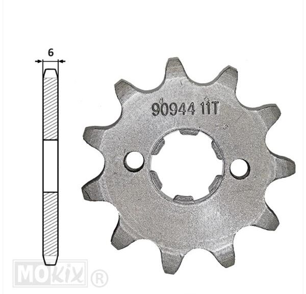 Voortandwiel Derbi Senda-SM 11tands (2 Gaten) - IGM