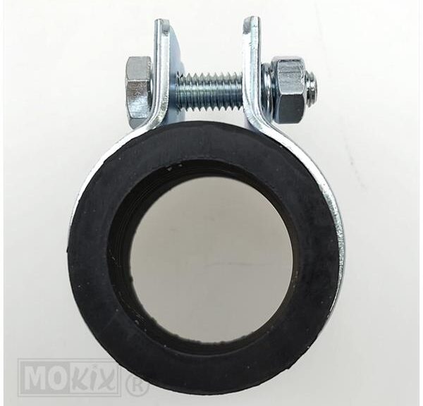 Uitlaatklem Bocht UNI 28mm MET Rubber UNI Sachs - Silex