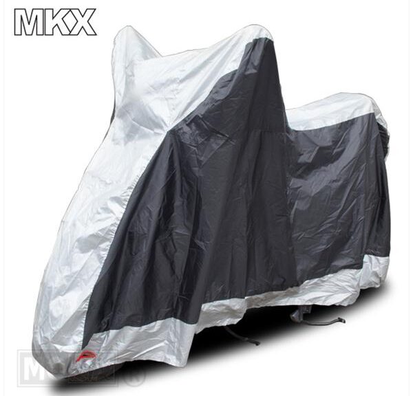 Scooter Hoes Motor MKX Zwart/Grijs PVC 200x32x120