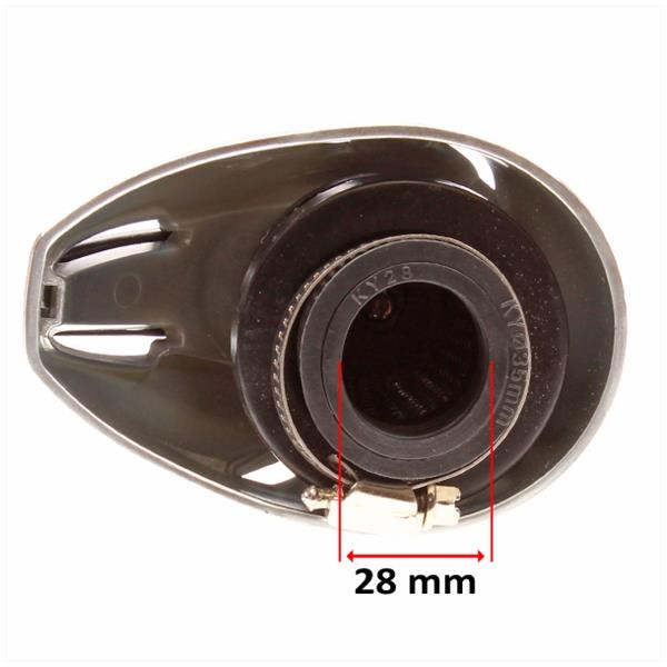 Powerfilter MKX Ovaal 28mm Chroom - Afbeelding 3
