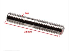 Uitlaat Tapeind SET UNI M6x32 Compleet (2) SP