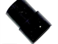 Uitlaatrubber UNI 18/21mm Zwart