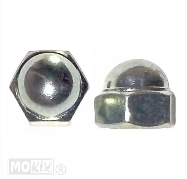 Moer M12 X 1.50 Dopmoer Chroom 2stuks Bollard