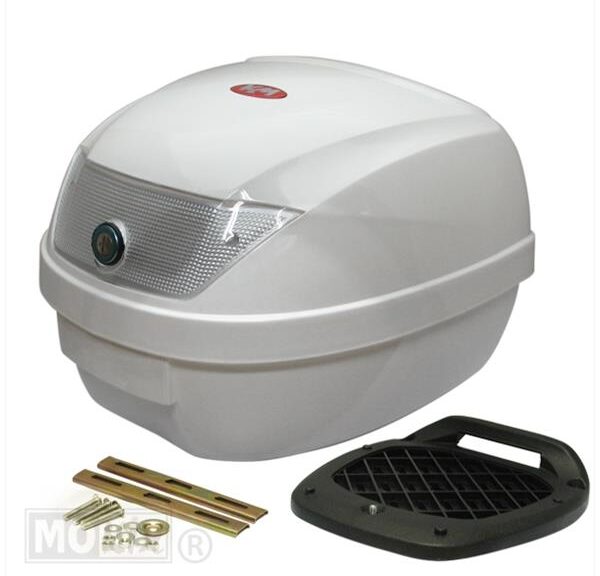 Topkoffer KXM WR 28L WIT+ Slede 38.5x38.5x29.0