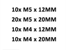 Parkerset Staal m4/m5 12/20mm Sortie 50stuks Zwart