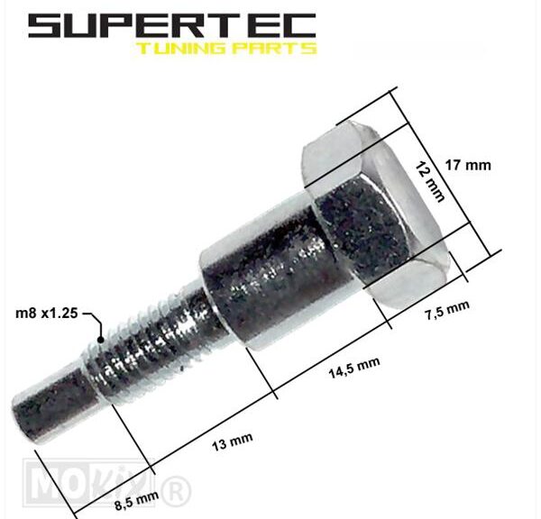 Bout Zijstandaard Derbi Senda-R >2000 (1) - Supertec