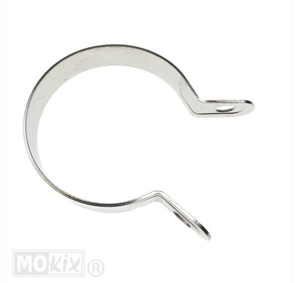 Uitlaatklem UNI Rond 64mm RVS - Silex