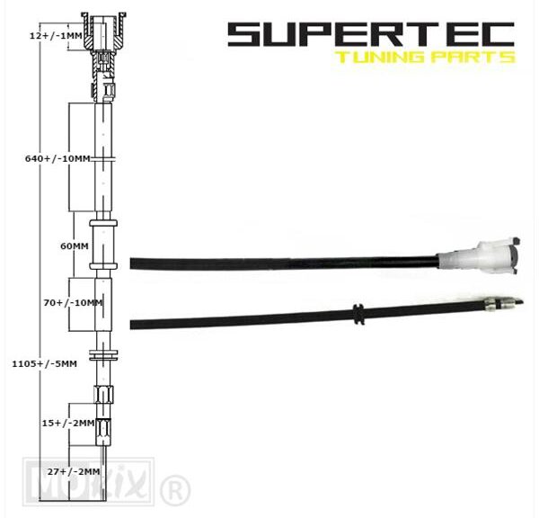 Kabel KM Teller Piaggio Vespa S 2T <06 50/125cc " - Supertec