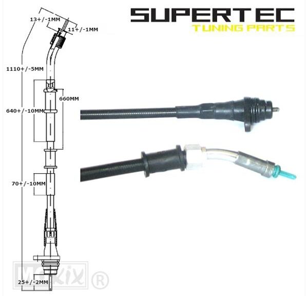 Kabel KM Teller Piaggio LX 50 NT >2006 Supertec