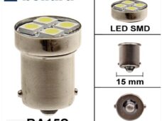 Lamp BA15S 12V  LED SMD 18mm WIT (1)