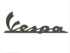 Vespa Embleem DIK Sticker 10cm Antraciet - RMS