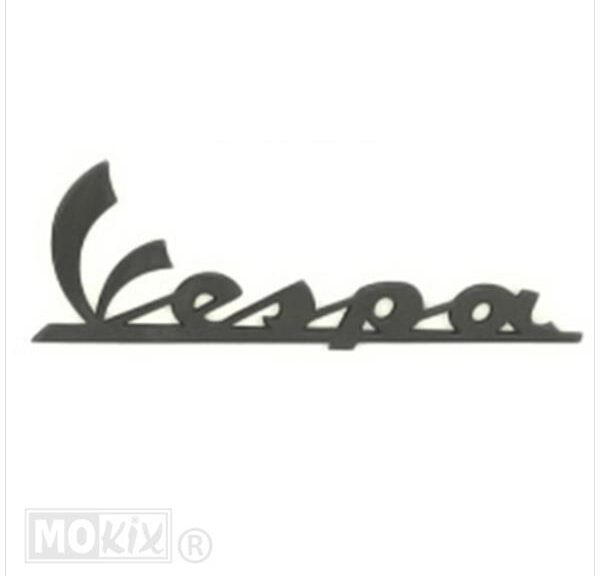 Vespa Embleem DIK Sticker 10cm Antraciet - RMS