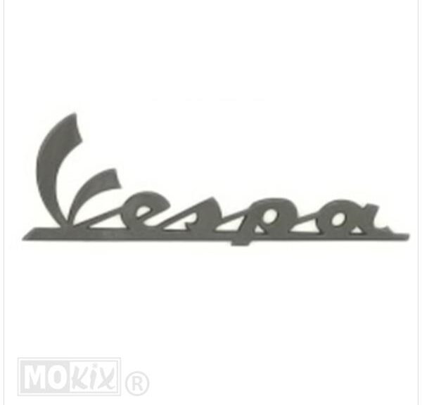 Vespa Embleem DIK Sticker 15cm Antraciet - RMS