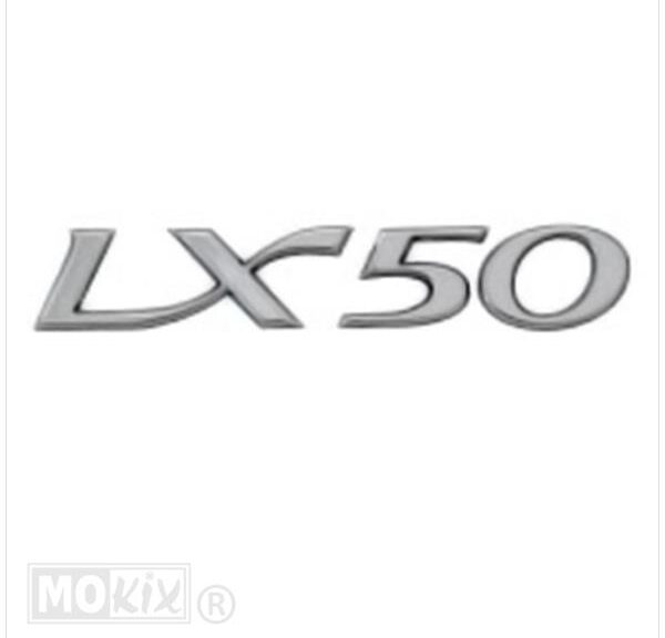 Vespa LX  Embleem DIK Sticker 8cm Chroom - RMS