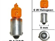 Lamp BAX9S H6W 12V 6W Halogeen Oranje (1) - Bollard