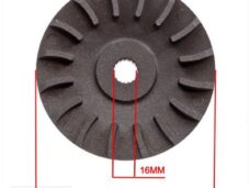 Half Poelie/Koelvin China 2T ALU 16mm Teflon - Supertec