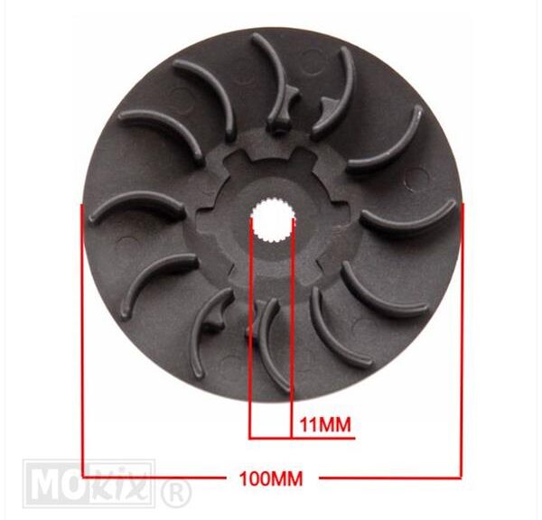 Half Poelie/Koelvin Peugeot NT SPF ALU Teflon - Supertec