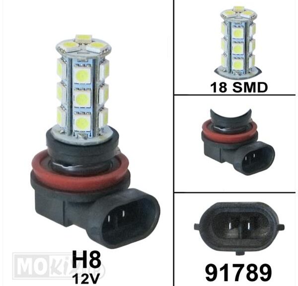 Lamp H8 12V 18 SMD Bollard (1)