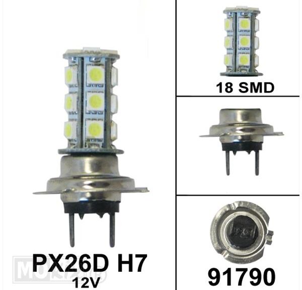 Lamp PX26D H7 12V 18 SMD Bollard (1)