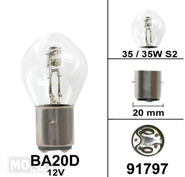 Lamp BA20D 12V 35/35W S2 CE Keur Bollard (1)