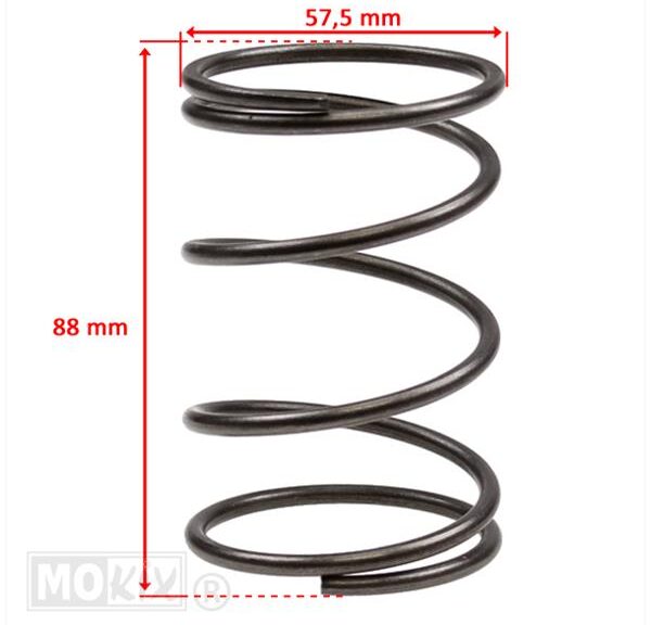 Koppeling Drukveer Piaggio 2T/4T New Type (57.5mm)