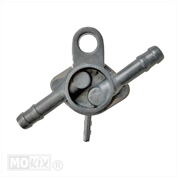 Benzinekraan UNI Tussen Slang 2D 6mm MET OOG ST - Afbeelding 2