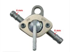 Benzinekraan UNI Tussen Slang 2D 6mm MET OOG ST - Supertec