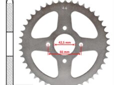 Achtertandwiel SACHS/HER/PRIMA5(415)42.5mm 4g 44t - IGM