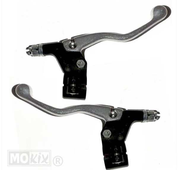 Handle SET UNI Lusito Kort Aluminium/Zwart