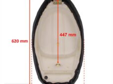 Buddy Seat China 4T GY6 QT9 WIT/Zwart - MKX