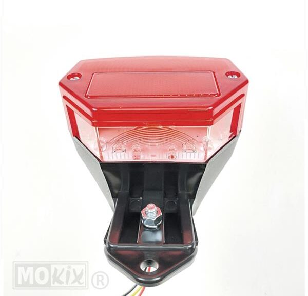 Achterlicht ZPP/Kreidler 12V OP Voet(ULO) Rood LED