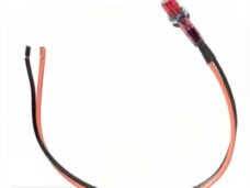 Controle Lamp MET Snoer  8mm 12V  Rood