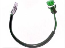 Controle Lamp MET Snoer  18mm 12V  Groen