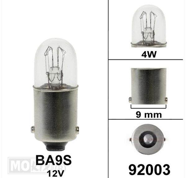Lamp BA9S 12V  4W Osram CE Keur (1)
