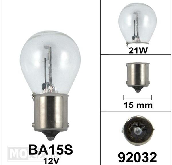 Lamp BA15S 12V 21W Osram CE Keur (1)