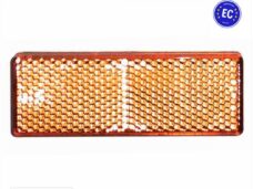 Zijreflector Rechthoek 85.5x31.5 Oranje Plak CE