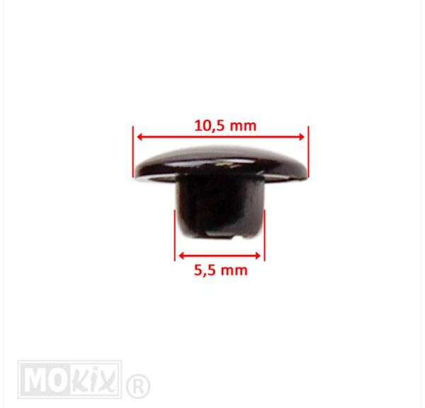 Afdekkapjes Voor M6 Inbus Zwart 4stuks