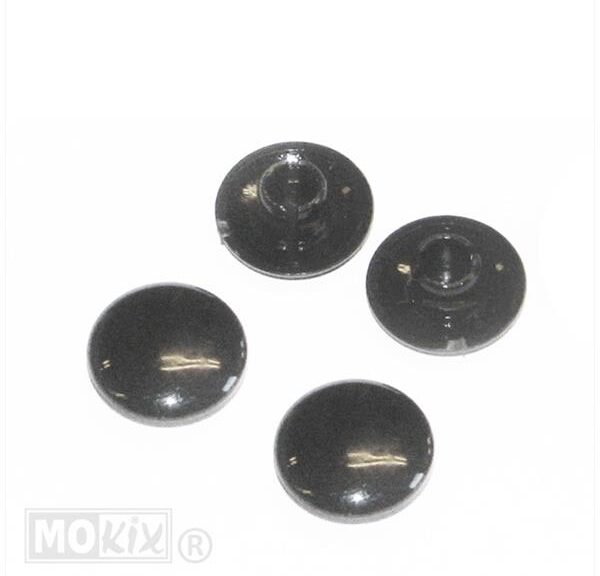 Afdekkapjes Voor M8 Inbus Zwart 4stuks