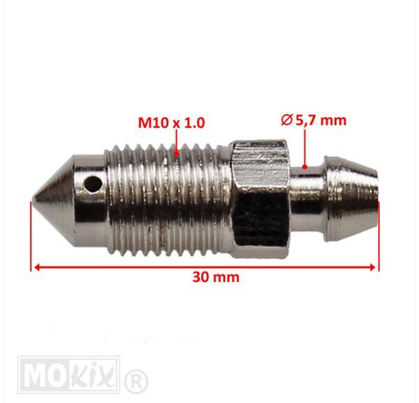 Ontluchtingsnippel AJP (M10 X 1.0) O.A. Peugeot ST - Supertec