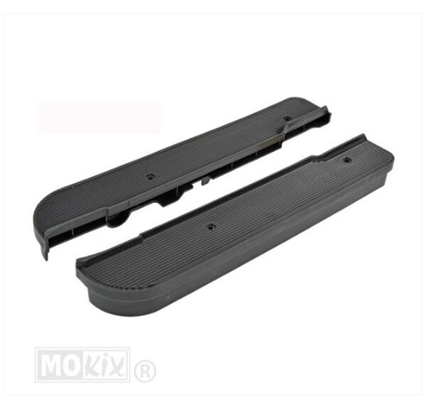 Treeplank Vespa SI SET Links+Rechts Zwart