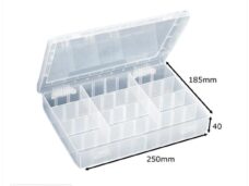 Sorteerdoos Transparant 250x185x 40 Variabel (20) - TTOOLZ