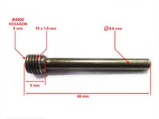 Remklauw Stift Voor China Classic LX /Agility 58mm - Supertec