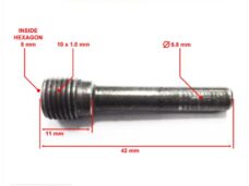 Bremsekaliperstift til Peugeot Speedfight 3/4 42mm - Supertec