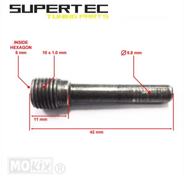 Remklauw Stift Voor Peugeot Speedfight 3/4 42mm - Supertec
