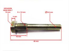 Remklauw Stift Voor Peugeot Viva City 3 48mm - Supertec