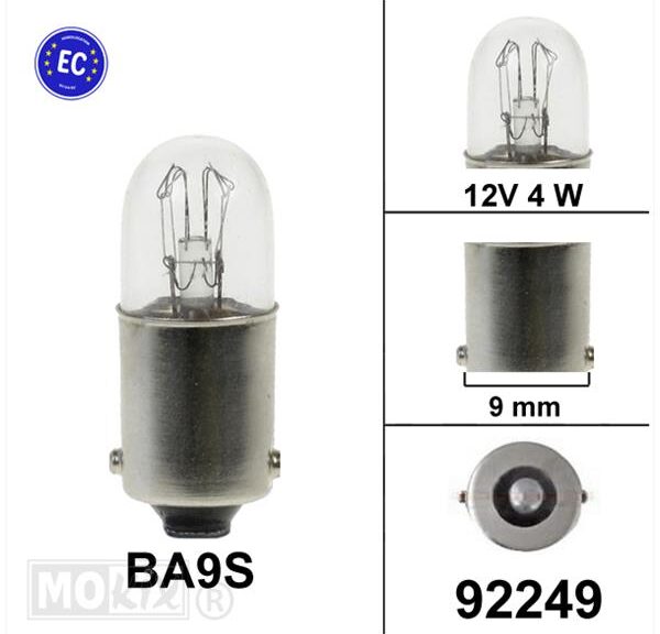 Lamp BA9S 12V  4W CE (1)