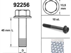 Flens Frame Bouten SW10 M6x45  Zwart  10st - Bollard