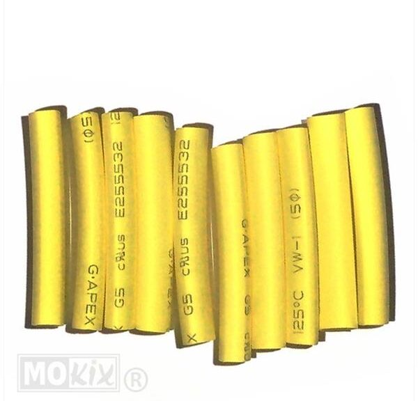 Krimpkous 2.0mm X 40mm Geel 10st