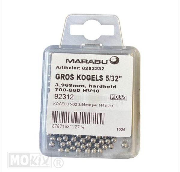 Kogels 5/32 3.96mm Per 144stuks