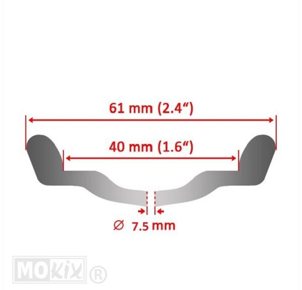 Velg UNI 1.60-16 WM (36 Spaaks) Chroom